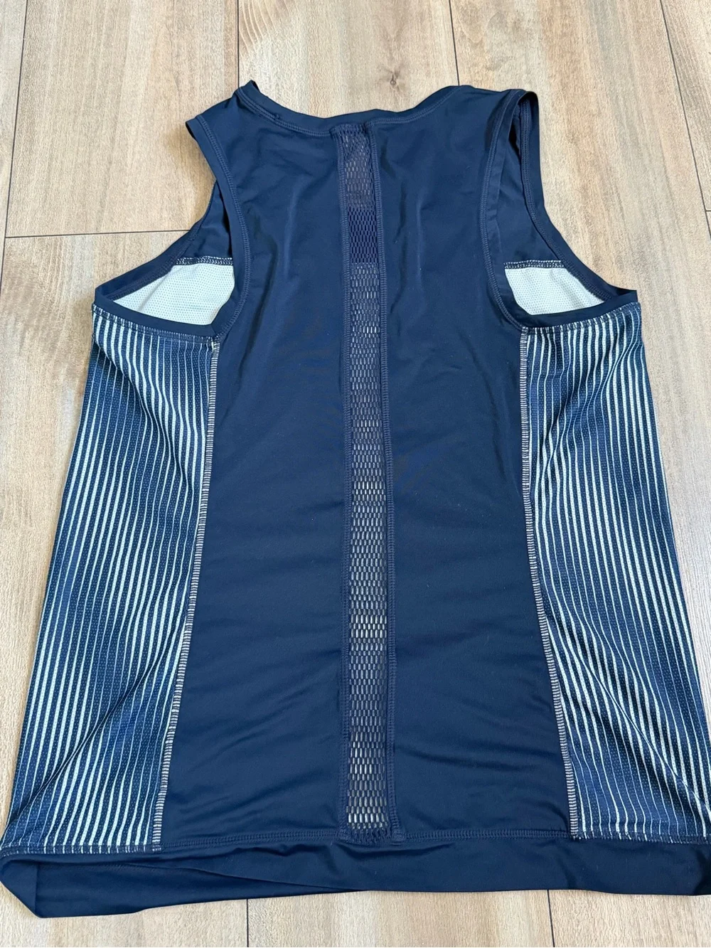 Athleta Navy and White Striped Performance Tank - Picture 8 of 9